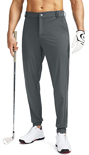 Soothfeel Herren-Golf-Jogginghose mit 5 Taschen, schmale Passform, Stretch-Sweathose, Laufen, Reisen, Kleid, Arbeitshose für Herren, 02-Ink Grey, 34-37