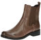 CAPRICE Damen Chelsea Boots Kleiner Absatz Elegant, Braun (Taupe Nappa), 39 EU
