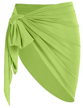 ZAFUL Damen Sarong Coverups Strand Wrap Sheer Bikini Wraps Chiffon Cover Ups für Bademode, Grün (3), Einheitsgröße