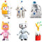 Lanky-Box Mystery Figure, 6 Pcs Lanky-Box Mini Figures, LankyBox Cake Toppers, Birthday Party Cake Decoration,For Fans Gift