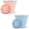 Tasse De Voyage Pliable,Coupe de Voyage Légère,Gobelet Pliable en Silicone,Mug à Café Portable,180ML Tasses en Silicone Pliables avec Couvercle pour Le Camping Randonnée Pique-Nique (2 Pièces)