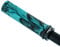 Unleazhed MTB Griffe G1 Türkis-Schwarz | Griff-Set für Fahrräder | Twist-Color | Lock-On | rutschfest | Grip-Zone
