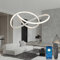 BRIMETI Pendelleuchte Esstisch Esstischlampe 150cm Höhenverstellbar Esszimmerlampen 48W Hängeleuchte Dimmbar Mit Fernbedienung LED Hängelampe Wohnzimmer Esszimmer Küchen Bar Leuchten(Weiß)