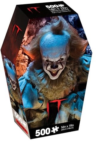 AQUARIUS IT Pennywise 500pc Puzzle (500 Piece Jigsaw Puzzle) - Glare Free - Precision Fit - Officially Licensed IT Movie Merchandise & Collectibles - 14x19 Inches