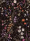 Auspicium Vintage Floral Peel und Stick Tapete selbstklebend abnehmbar Vintage bunte Blumentapete Vinyl Blume Kontakt Papier für dekorative Schlafzimmer Bad Haus Wand (17,3 x118) Schwarz