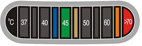 Furtryvl Thermometer-Streifen zum Aufkleben, Kaffee Thermometer Streifen, Selbstklebender Thermometer-Streifen, für Wein Bier Heimbrauen Aquarium Fisch Tank