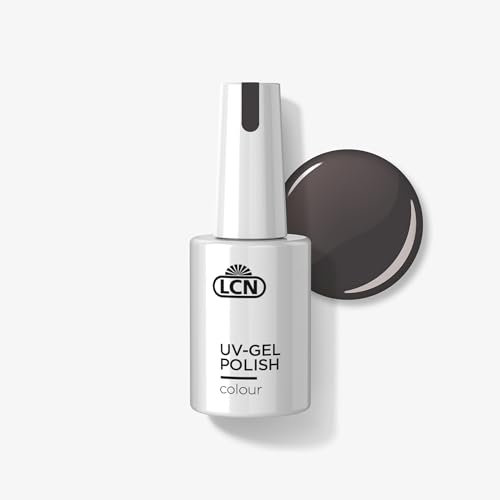 LCN UV-Nagellack Dusty Grey– Deckender und langanhaltender Shellac – Schonende Soak-off Ablösung – Vegan, tierversuchsfrei und HEMA-frei – 10 ml