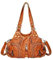 Generisch Aigner Taschen Damen Schwarz Damen-Handtasche, großes Fassungsvermögen, kariert, Kontrastfarbe, mittleres, eine Schulter-Umhängetasche Steckschloss Taschen (Orange, One Size), My4VfQMCv