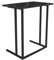 URBNLIVING Wood Laptop Table Portable C-Shape Computer Stand with Metal Legs, Ideal for Home Office Use, Providing Convenience and Style (Black Marble)