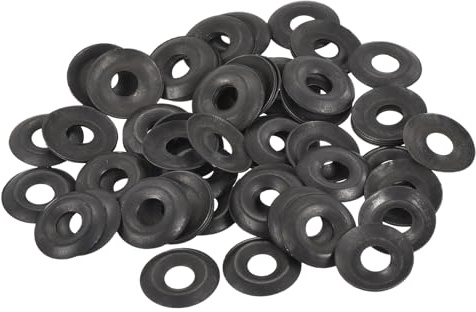 QUARKZMAN 100 Piezas Arandela de Copa Avellanada, Hierro Negro Arandelas de Acabado Avellanadas para Tornillos M6 (Diámetro Interno M6 x Diámetro Exterior 17mm x Grosor 2mm)