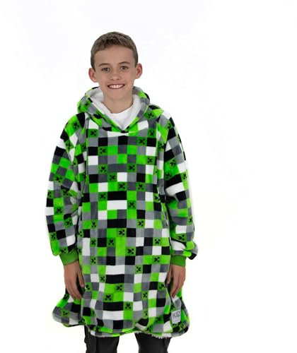 Character World MNCFBFHB001UK Hooded Fleece Blanket, Green, M