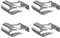 GroveEss 4PCS Universal Windscreen Wiper Clips,Metal Wiper Linkage Motor Repair Clip Kit,Wiper Linkage Clips for Car Wiper Motor Linkage Rods Arms Popping Off Fixing