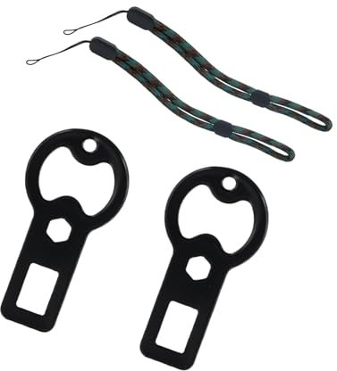 Litinliv Flaschenöffner, 2er-Pack Seat Flaschenöffner Clips mit Umhängeband, Tragbarer Multifunktion Bottle Opener aus Zinklegierung für Zuhause, Robuster Manueller Flaschenöffner für Bar, Outdoor