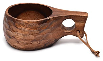 Tasse en bois de Finlande pour camping, eau, bière, café, vaisselle, extérieur, tasses en bois d'acacia, 210 ml