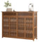 Armoire à Chaussures en Bois Armoire à Chaussures Multi - Fonctionnelle en Bambou avec Porte Et Tiroir Coulissant pour Salon, Chambre à Coucher, Armoire à De Couloir