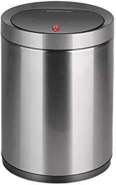 GUHPZA Poubelle 12L Poubelle À Induction Intelligente Haut De Gamme Cuisine Salon Poubelle en Acier Inoxydable De Grande Capacité Poubelle À Ouverture Automatique du Couvercle P,Vert-B