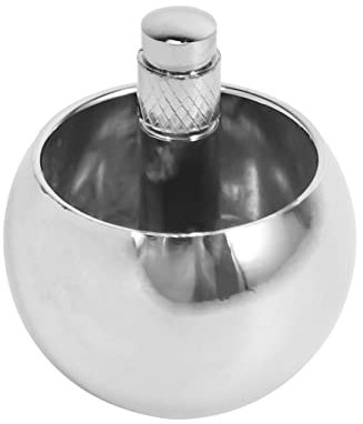 Qusedwey Tippe Top Metall Oben Umdrehen Edelstahl Kreisel Erstaunliches Spielzeug Geschenk, Silber