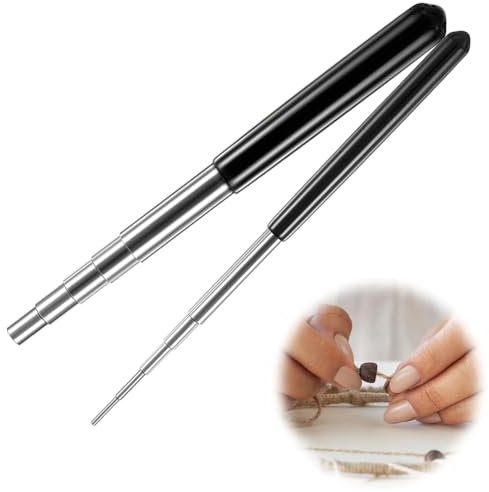 Kissmii Paquete de 2 Herramientas para Envolver Alambre para Fabricación de Joyas, Varilla para Enrollar Alambre de 1,5 Mm-10 Mm, Herramienta de Alambre de Cobre para Redondo