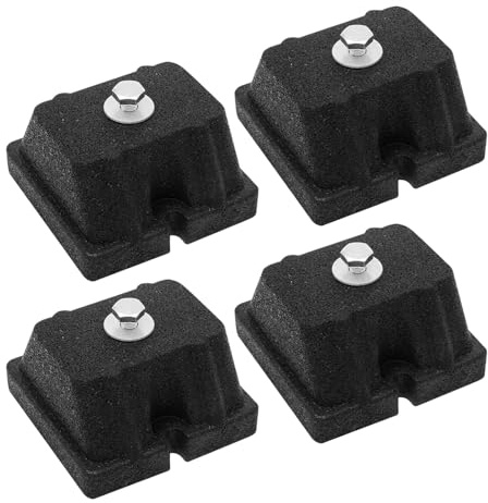 ZHUMCCY Patins Anti-Vibrations | 4 Pièces Patins Antichoc et Anti-Bruit Caoutchouc pour Pompe à Chaleur | Support de Fixation Renforcé pour Unité Extérieure de Climatisation Pompe à Chaleur Système