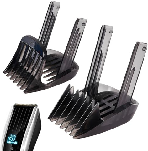 AIZXYO 2 PCS Ersatz-Haarschneidekamm haarschneider aufsatz haarschneidemaschine aufsätze Kammaufsatz Kompatibel mit HC9450 HC9490 HC7460 HC9452（1-7 mm + 7-24 mm）