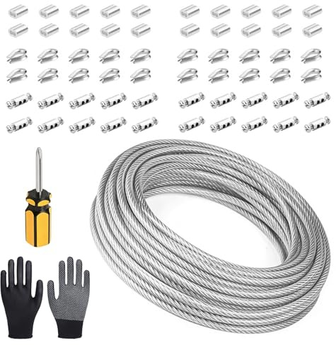 Kit de Cable de Acero Inoxidable de 3 mm