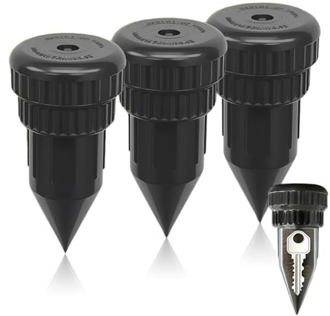 Reccisokz 3 Pezzi Copri Chiavi Da Esterno, Organizer Anti-Smarrimento, Per Esterni, Giardino, Nascondiglio Segreto, Come Piccola Cassaforte (Nero)