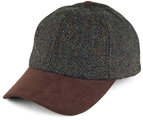 Failsworth Harris Tweed Cap - Grün Mischung