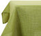 Deconovo Mantel de Mesa Impermeable Rectangular 140 x 250 cm, Lino, Lavable a máquina, decoración de Mesa, rectángulo, Verde