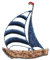 Catch the Patch Segelschiff Schiff Boot - (Größe: 4,9 x 4,1 cm) Aufnäher, Bügelbilder, Aufbügler, Applikationen, Patches, Sticker zum Aufbügeln oder Aufnähen – für Kleidung, Taschen, Jacken