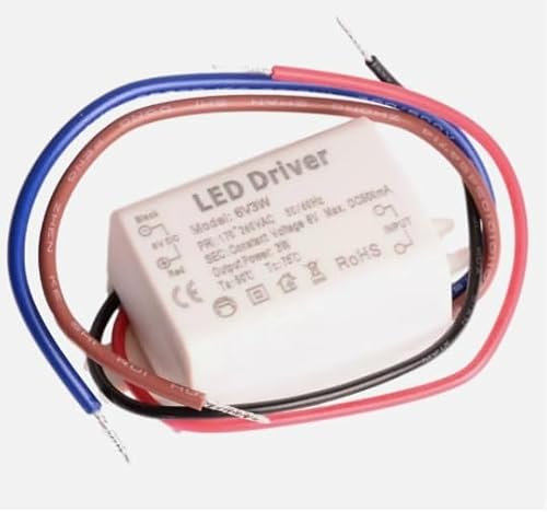 Aftertech® MICRO ALIMENTATORE TRASFORMATORE LED 6V 3W 6VOLT TENSIONE COSTANTE IN 220 B4C1