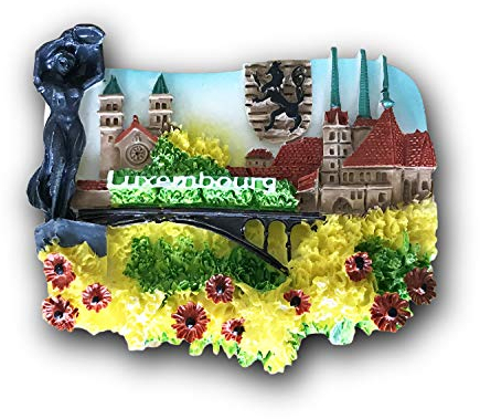 Luxembourg 3D Refrigerator Magnet Tourist Souvenirs Resin Magnetic Stickers Fridge Magnet Home & Kitchen Decoration from China