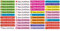 INDIGOS UG - Namensaufkleber Kinder Schule - 49x7 mm - personalisierbar - MIX MÄDCHEN - 88 Sticker - Kindergarten - Stifte, Federmappe, Lineale Schule KITA Kinder Kindergarten