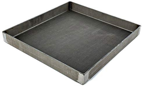 Feuerwanne Grill Stahl 5mm Feuerschale Asche Schutz Kamin Blech Zuschnitt Maß (Breite: 500 mm, Länge: 500 mm)