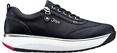 JOYA Laura Black, Damen Schnürschuh aus weichem, gewalktem Leder