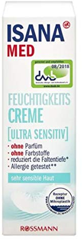 Feuchtigkeitscreme ultra sensitiv - Für sehr sensible Haut - Mit Q10 und Vitamin E - Reduziert die Faltentiefe - 50 ml