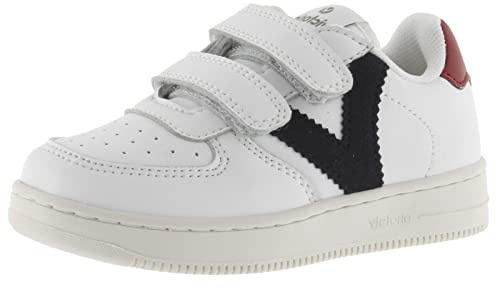 victoria Sneaker Tiempo 1124104 | Lederoptik & Farbige Einsätze & Klettverschlüsse für Kinder Unisex