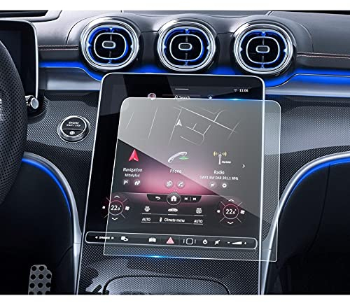 LFOTPP Kompatibel mit Merced-es Ben-z C Klasse W206 11,9 Zoll Navigation Schutzfolie, Anti-Fingerprint Tempered Glas 9H Kratzfest Auto GPS Zubehör W206 Navi Radio Displayschutzfolie
