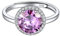 ChicSilver Silber Verstellbarer Fingerring für Damen Mädchen Ring mit Rund Alexandrit Gebursstein Hochzeitring Verlorbungsring Partnerring