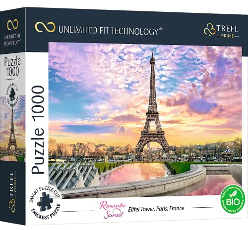 Puzzle Romantic Sunset: Eiffel Turm, Paris, Frankreich 1000 Teile