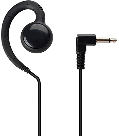 UAYESOK 3.5mm Riceve/Ascolta Solo Auricolare, A Forma di C Polizia Altoparlante di Sicurezza Microfono Auricolare con 3.5mm Jack Audio per Ham Radio Walkie Talkie