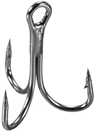 PATIKIL 50 Stück 12# Drillinge Angelhaken 0,51 L Karbonstahl Scharfer runder gebogener Haken Dreifach-Widerhakenhaken für Süßwasser-Salzwasser, Schwarz