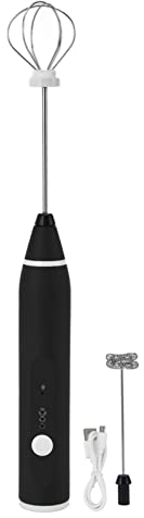 Kaufpart Migliora La Tua Cucina con Il Nostro Agitatore Elettrico Mini Sbattitore Manuale a 3 Velocità - Sonda Staccabile in Acciaio Inossidabile, Flessibile Antiaderente Sicuro