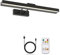 LABOREDUCER Wireless Rechargeable Picture Lights for Wall with Remote,Dimmable and Timer Battery Operated Picture Lights 4000mAh,Cordless Art Light Adjustable Degree with Magnet,Dart Board Light Black