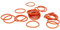 15 pièces anneau en silicone rouge Silicone VMQ joint torique 2mm épaisseur caoutchouc joint torique joint rondelle,22x18x2mm