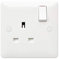 MK (ELECTRIC) MB2757WHI 13A 1G DP Switched Socket