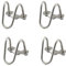 Abrazaderas cruzadas de acero inoxidable M8x32x32 en forma de U, tornillo cruzado con hebilla, 4 unidades