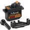 Miuzei RC Micro Servo Motor:2kg Metal Kupfer Gear Digital Servomotor für SCX24 AX24 Car 1/16 1:18 Boot Roboter Arm 6V Standart 180° Servo Mini Lenkservo Modellbau mit Horn Halterung Schwarz 1 Pcs