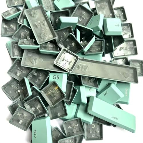 LZYDD Tecla retroiluminada para teclados Logitech G915TKL G915 G913 G815 G813, 111 teclas completas. Teclas de repuesto para teclas de colores DIY (verde)