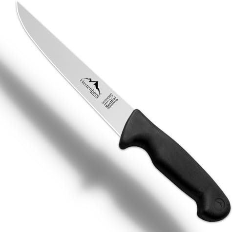 HESTENBERG Solingen Germany Stechmesser in Schwarz, geeignet als Metzgermesser, Schlachtmesser & Fleischmesser (7)