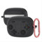 GIOPUEY Hülle Kompatibel mit JBL Wave 200 TWS/Vibe Beam, Niedlich Spaß Cartoon Silikon TPU Schutzhülle mit Schlüsselbundhaken Case Cover für Jungen Mädchen Männer Frauen - Black